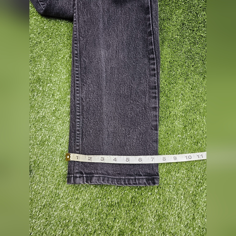 Harley davidson womens straight leg jeans high rise slim size 12 dark wash black - Picture 9 of 11